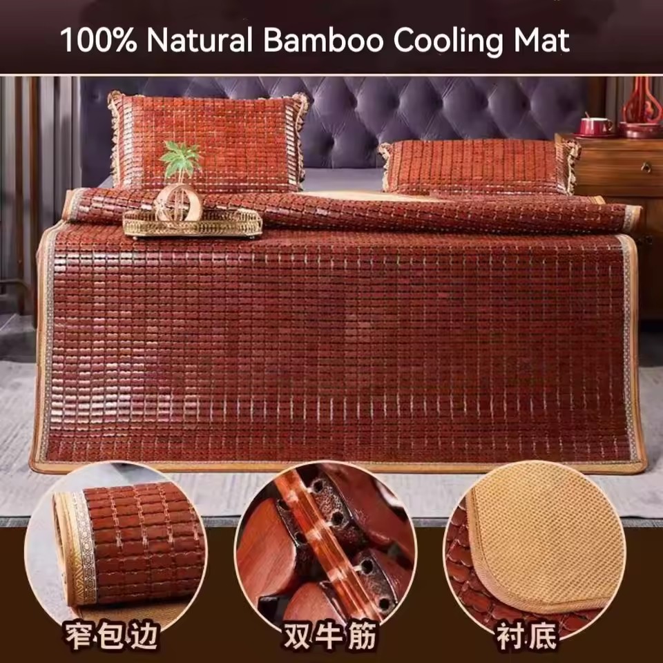 100% 天然麻雀竹マット冷却竹マット夏マットレス冷却ガジェット環境保護子供冷却マット