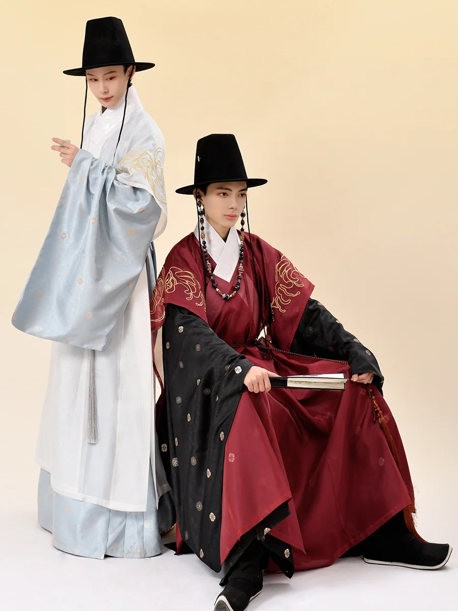 한복 男性韓服韓服男性明代伝統服ステージダンスパフォーマンス衣装伝統的なアジア古代服