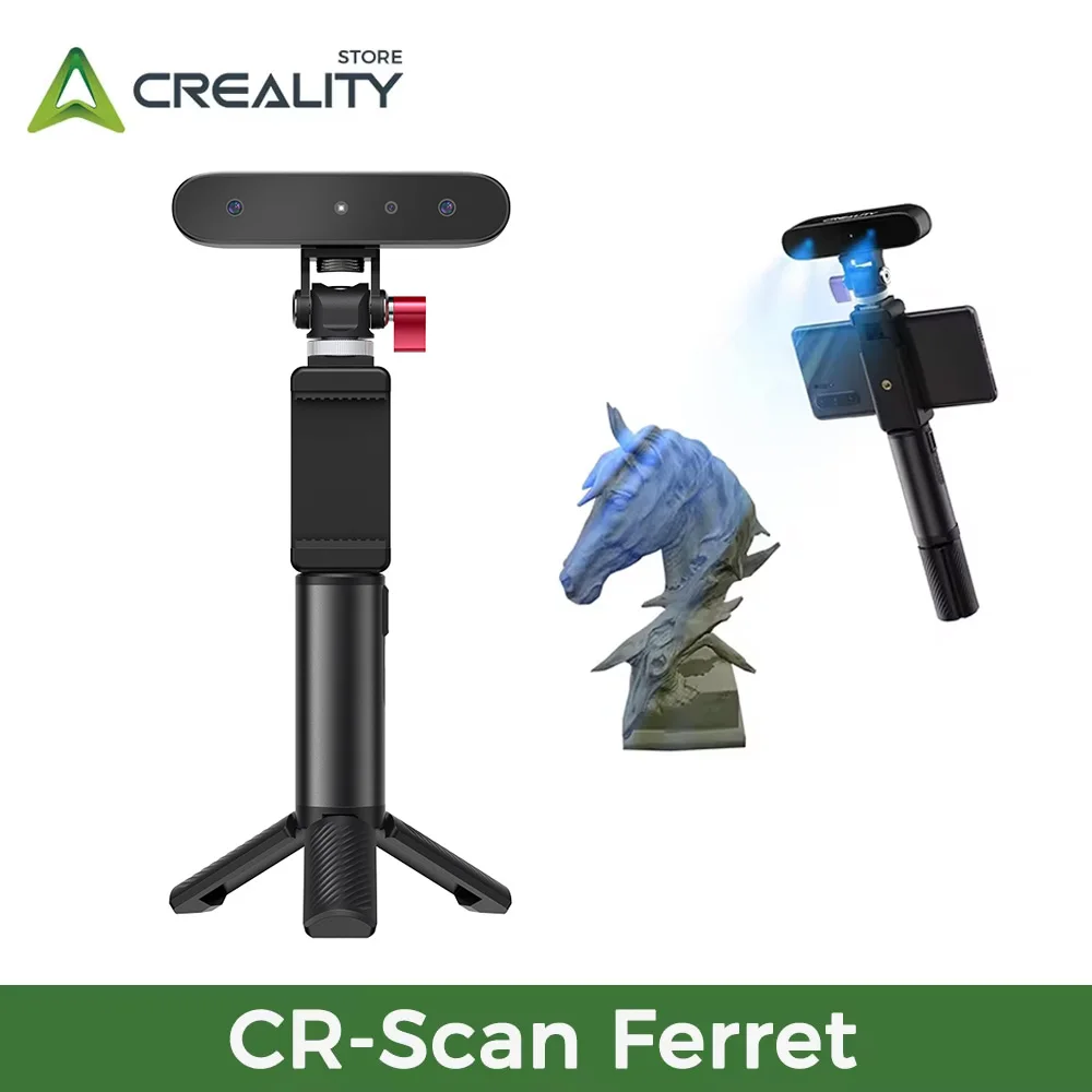 Creality CR-Scan Ferret 3D スキャナー 3D 印刷アップグレード ハンドヘルド スキャン マシン 30 FPS スキャン速度 0.1mm 精度 ASIC チップセット