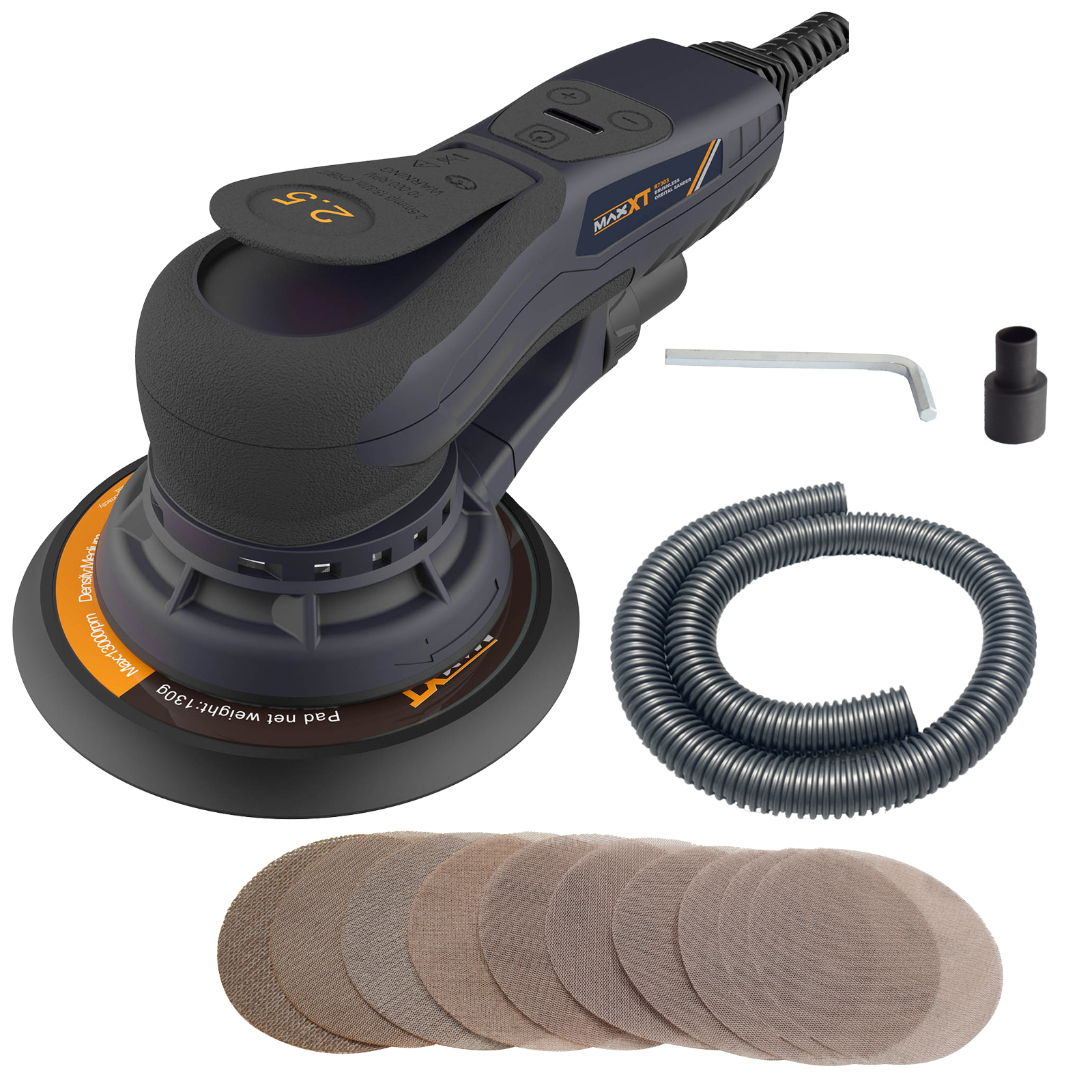 MAXXT 2.5 ミリメートル/5.0 ミリメートル人気デザインランダム電気ダストフリーブラシレス 220V マシンサンダーオービタル