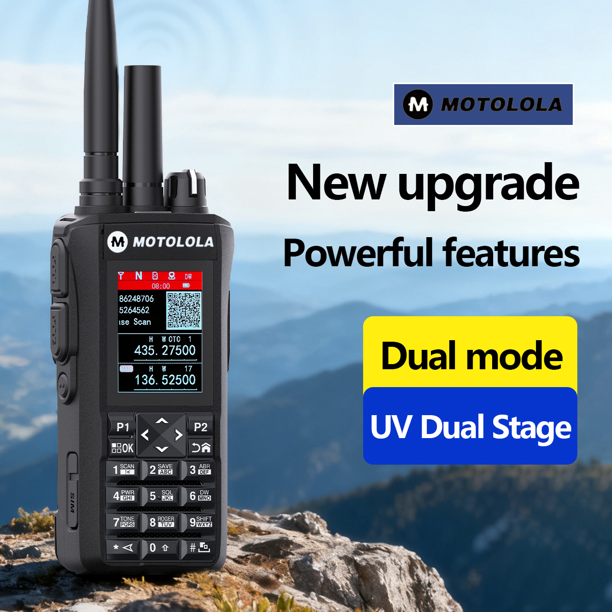 4G ネットワークラジオ長距離アナログ VHF/UHF 2 モード 2 バンドラジオトランシーバー互換 ptt-poc