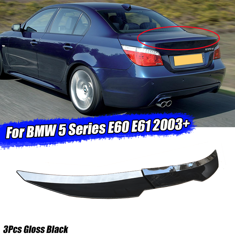 Bmw アクセサリー 5 シリーズ E60 E61 525i 530i 540i 550i 2003 M5 セダン車のリアトランクリッドスポイラーウイングリップファクトリーアウトレット