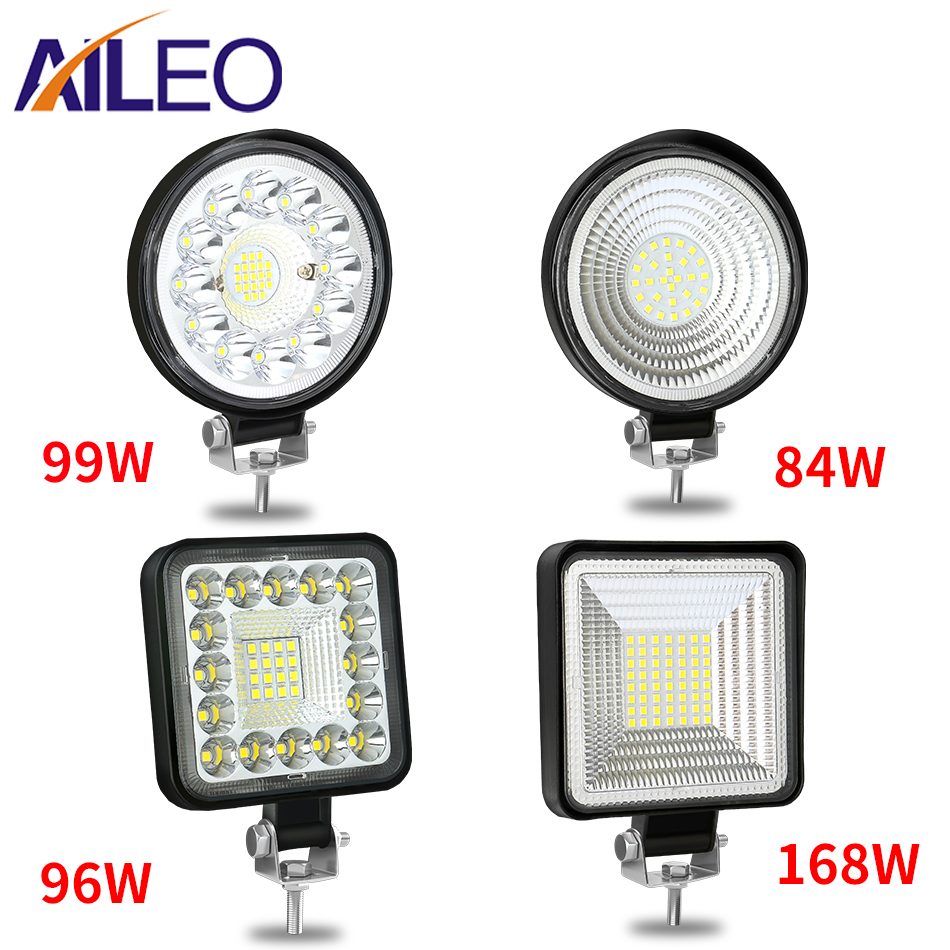 AILEO 12V 24V LED バーオフロードスポットフラッドコンボ LED ワークライト 3030 56SMD トラックトラクター SUV 4WD 4x4 ボート ATV バーラヘッドライト