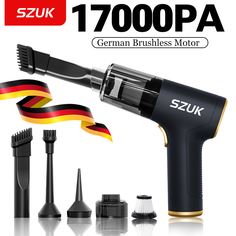 SZUK 17000PA 車の掃除機ミニコードリー強力な Wirelens Handheid Cleinang マシン車のクリーナー Portoble 掃除機 Cleanes