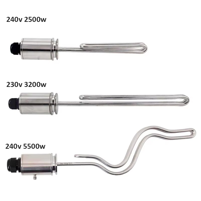 G2.0 1.5 "TC (50.5mmOD) 240V ULWD ストレートリップル発熱体ステンレス鋼 304 DIY 自作電気ビール醸造所