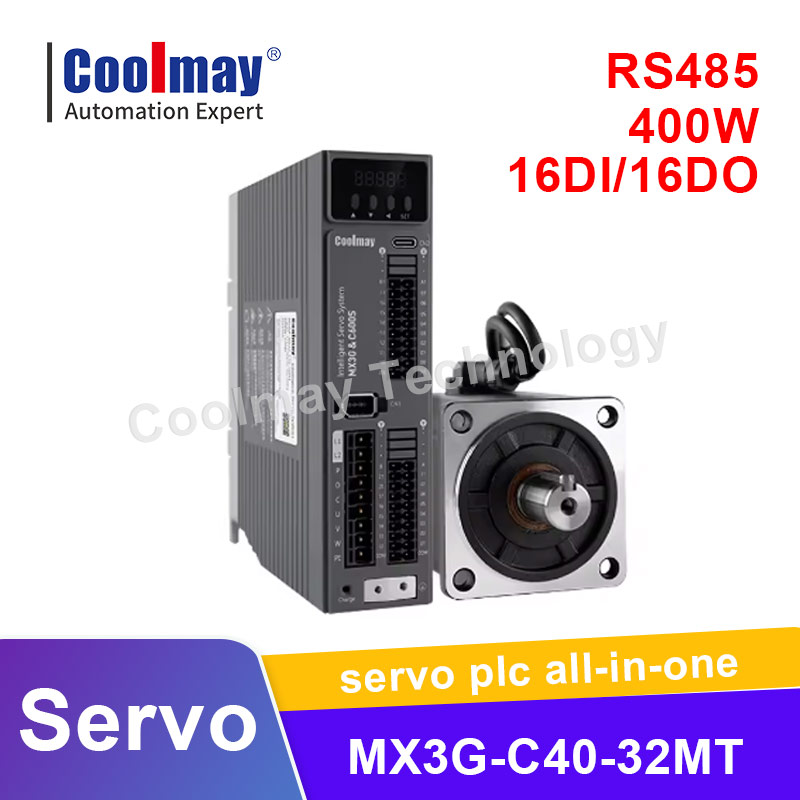 Coolmay サーボ オールインワン統合モーション コントロール、サーボ ドライブ、PLC 機能 rs485 DC24V 0.4KW