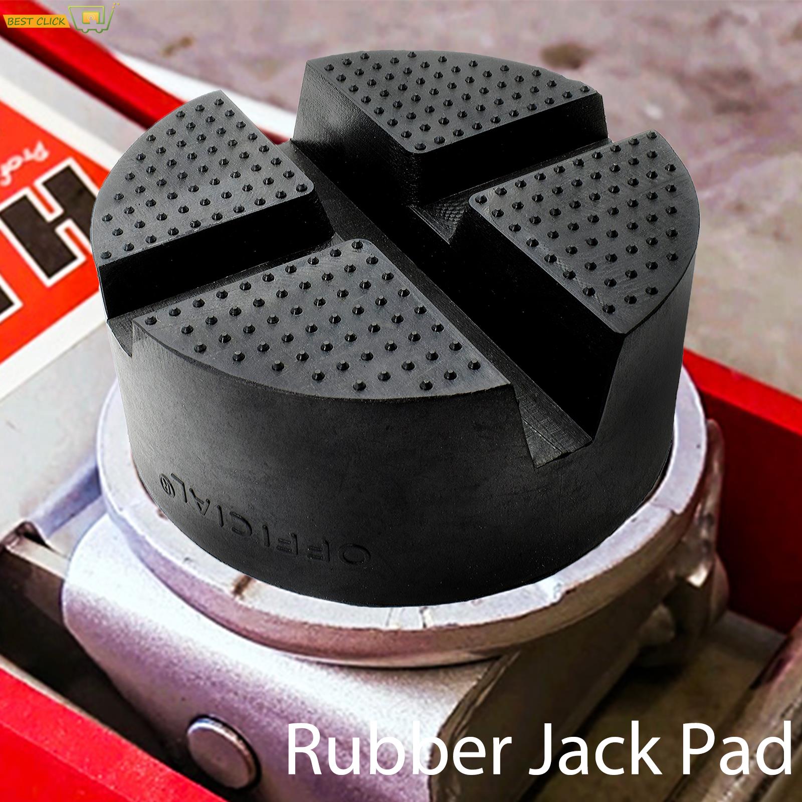 車ユニバーサル X スロットジャックパッドゴムフレームレールアダプタプロテクターピンチ溶接サイドカーリフティングアンチスリップデザイン 10x10x4.7 センチメートル