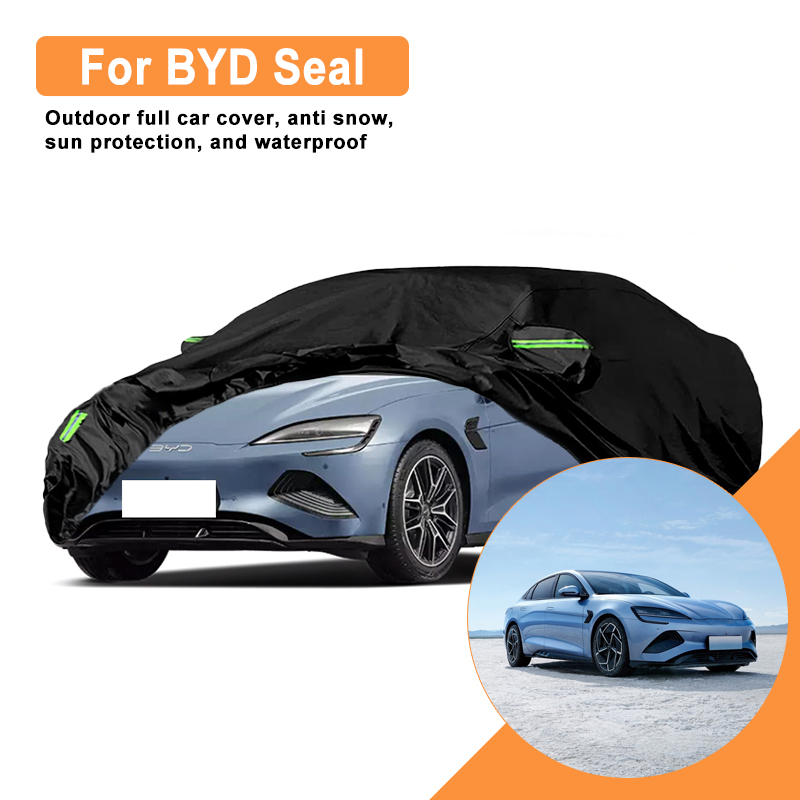 BYD シール車フルカバー - 屋外防水防雪サンシェード、冬用