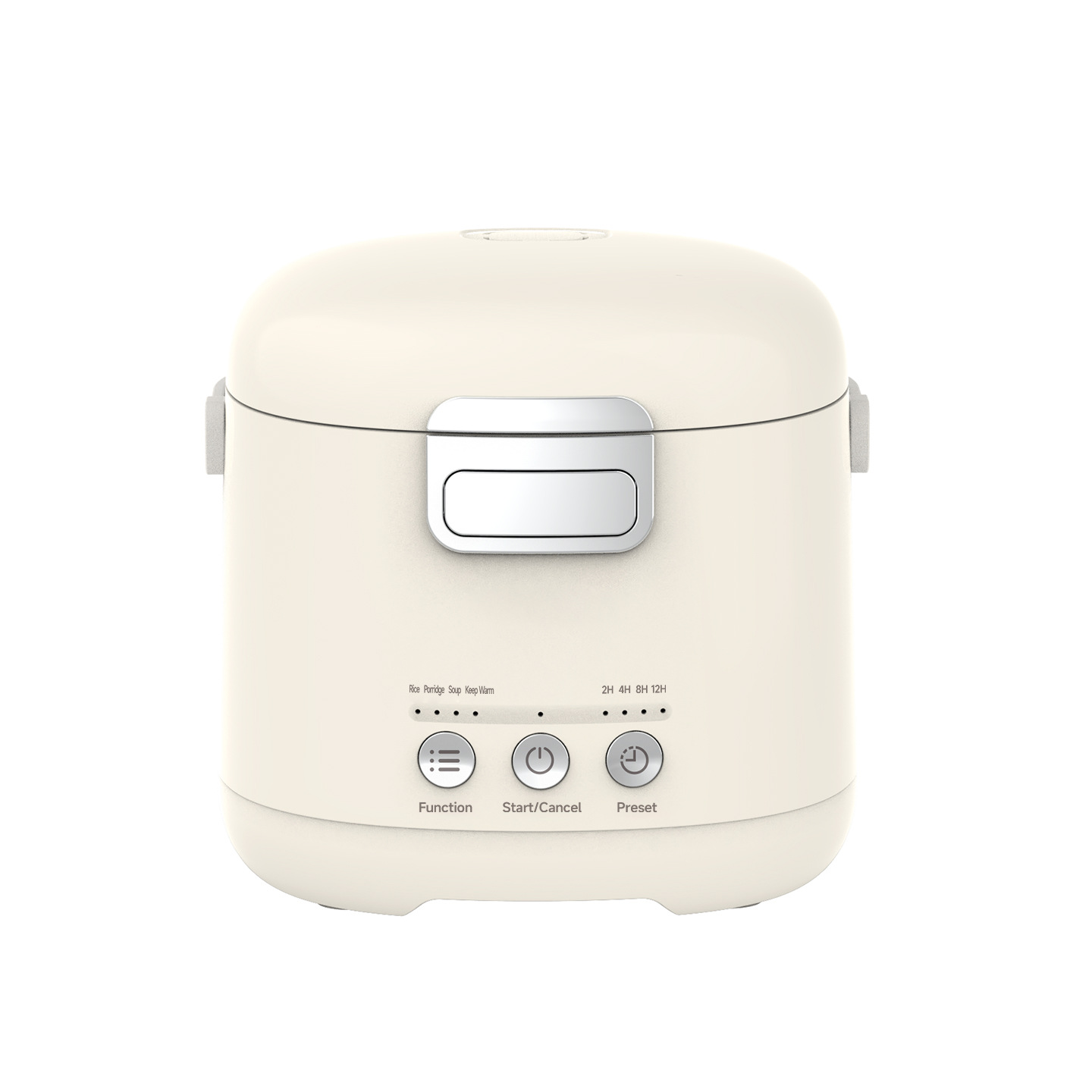 1.2L ミニ電気炊飯器 12H 予約ノンスティックチタン内釜蒸し器ウォーマー 1-2 人用ホーム寮