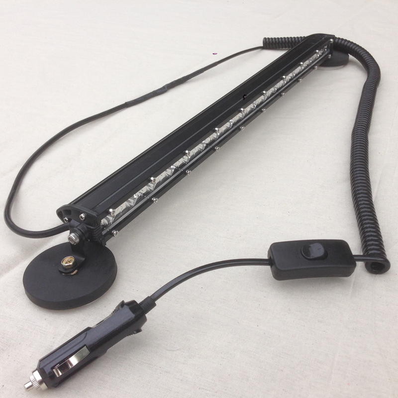 20' 12V ポータブル LED バーストリップ磁気車狩猟キャンプボート釣りスポットライトランタン 24V オフロードトラックフラッド LED ワークライト