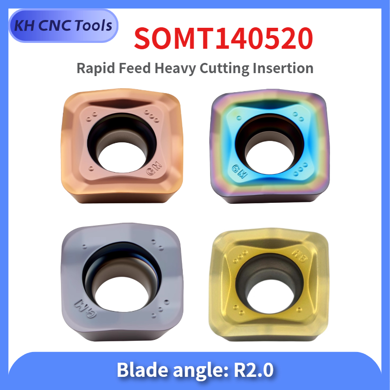 SOMT100420-GM SOMT140520-GM カッターヘッドインサート 超硬フライスインサート 高品質超硬合金 CNC切削旋盤工具