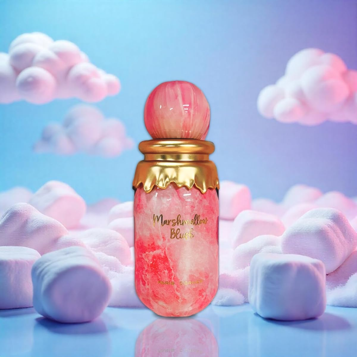 Paris Corner | Marshmallow Blush EDP | A Unique Gourmand Marshmallow Strawberry Perfume for Women | Long-Lasting Sweet Scent Fra