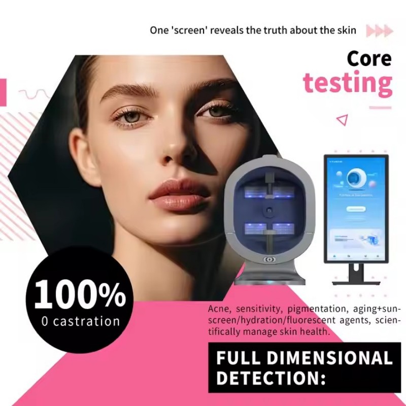 Skin Analyzer X5 pro AI Facial Skin Analyzer 8-Spectrum Skin Problem Scanner HD Imaging Diagnosis Professiona Analysis