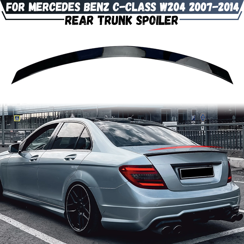リアトランクスポイラーウイングメルセデスベンツ C クラス W204 2007-2014 C180 C250 C300 C63 AMG 尾翼リップボディキット