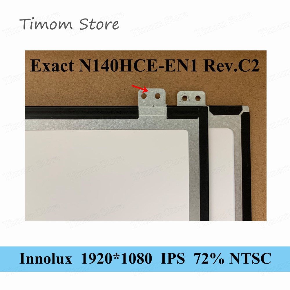 N140HCE-EN1 Rev.C2 C4 C5 正確なオリジナル Innolux 140 Lenovo ラップトップ LCD LED FHD 1920*1080 IPS 30pin スリムマットディスプレイ 72%NTSC