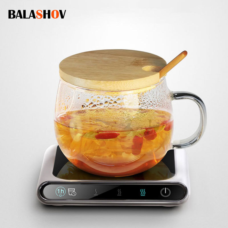 USB ポータブルコーヒーマグカップウォーマー オフィスデスク用 ホームオフィススマート電気飲料ウォーマー 3温度設定付き