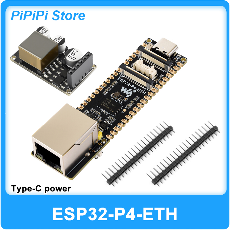 Waveshare ESP32-P4-ETH 開発ボード 32MB PSRAM/フラッシュ PoE RJ45 イーサネット MIPI-DSI CSI RISC-V MCU for Arduino IoT AI SmartHome