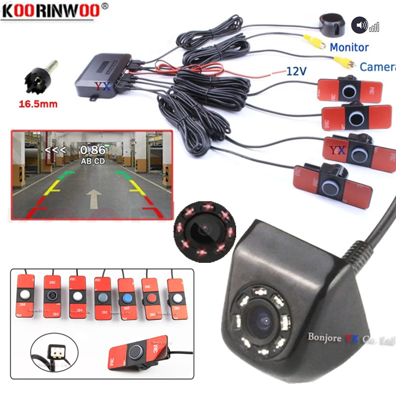 Parktronic アシスタンスカー 4 バックレーダー検出装置リアカメラ電子アクセサリー車両スマートシステムパーキングセンサー
