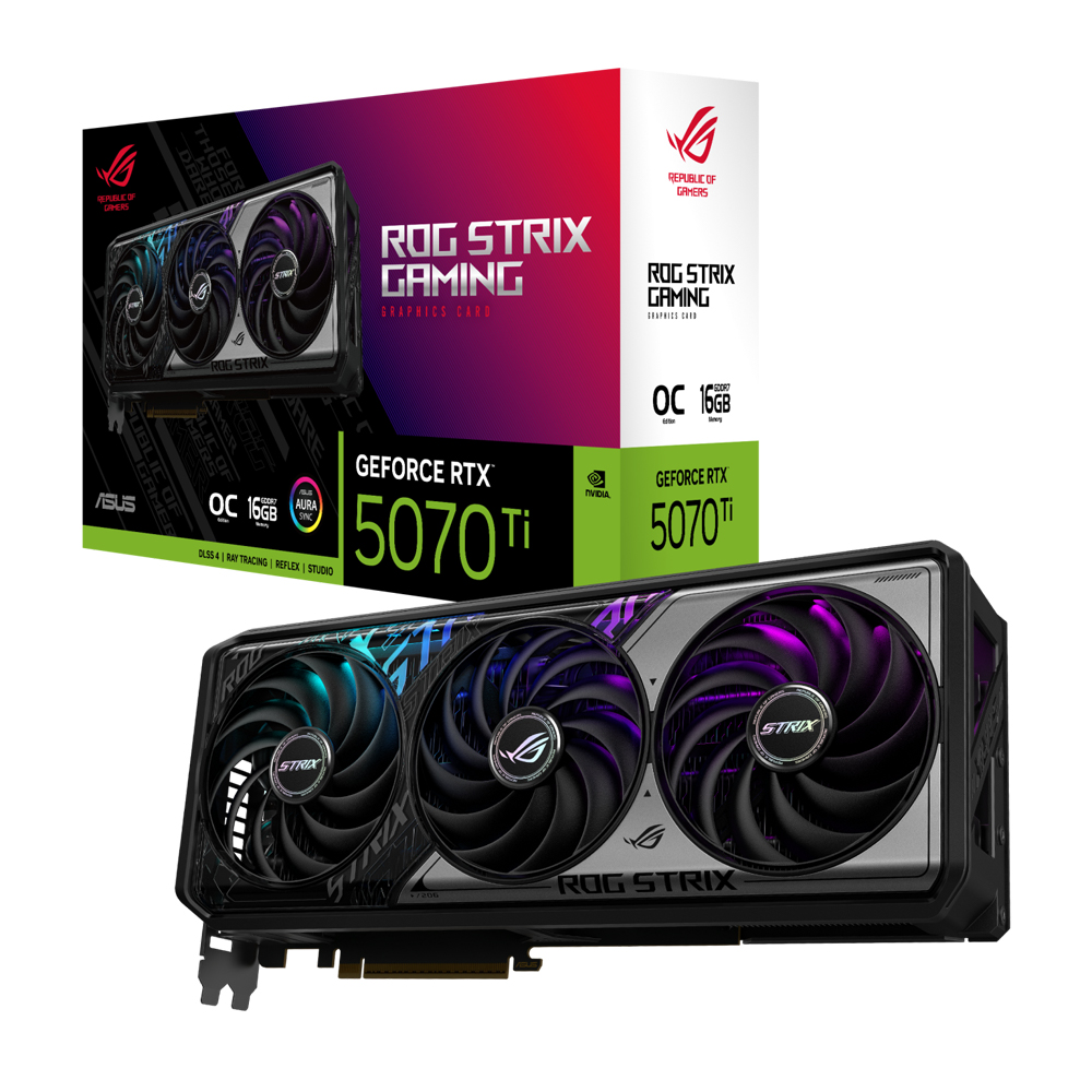 ASUS ROG Strix RTX 5070 Ti OC Edition 16GB GDDR7 ゲーミンググラフィックカード ROG-STRIX-RTX5070TI-O16G-GAMING