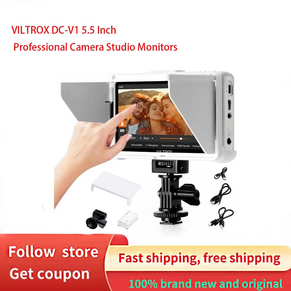VILTROX DC-V1 5.5 インチ プロフェッショナル カメラ スタジオ モニター 4K HDMI 互換 IPS スクリーン 3D LUT ディレクター モニター 1920x1080p