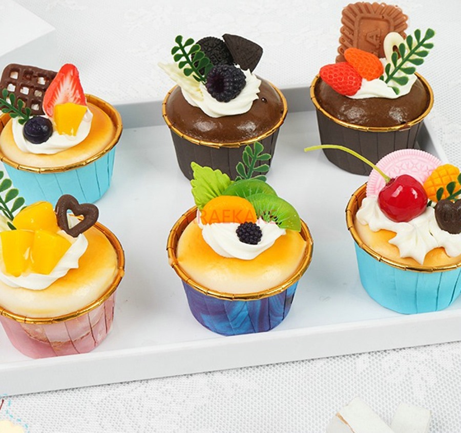 1 個現実的な人工シミュレーションケーキ冷蔵庫マグネット偽食品モデル家庭用キッチンステージングパーティーデザート写真撮影