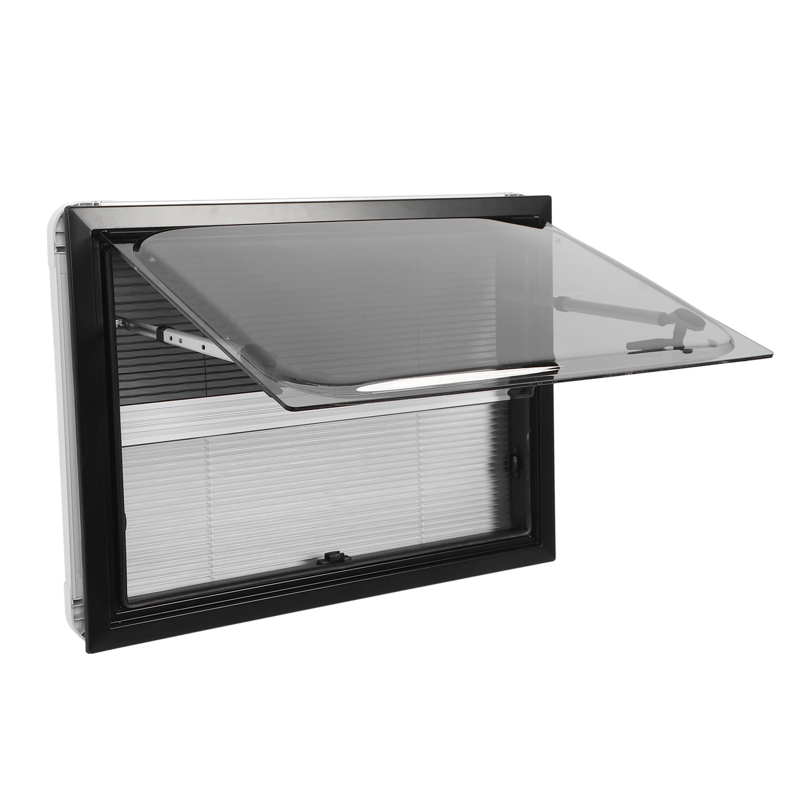 700x400mm/28x16 インチ RV プッシュアウトウィンドウ スクリーンサンシェード付き 二重層 UV 防止 直角 キャンピングカートレーラーウィンドウ用