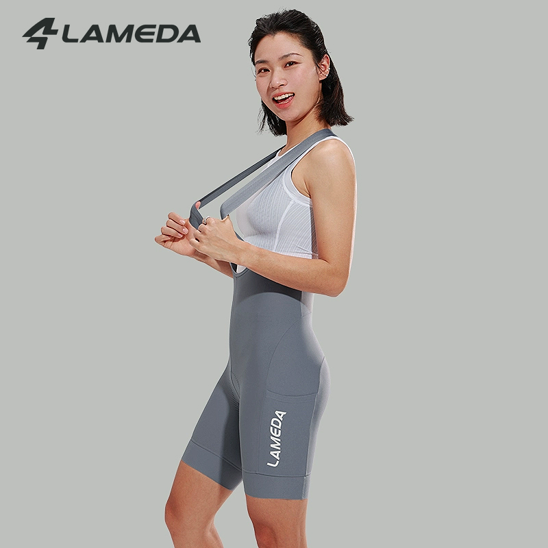 Lameda 女性サイクリングショーツ夏プロフェッショナルビブショーツ高弾性サイクリングパンツ通気性サイクリングサイクル服