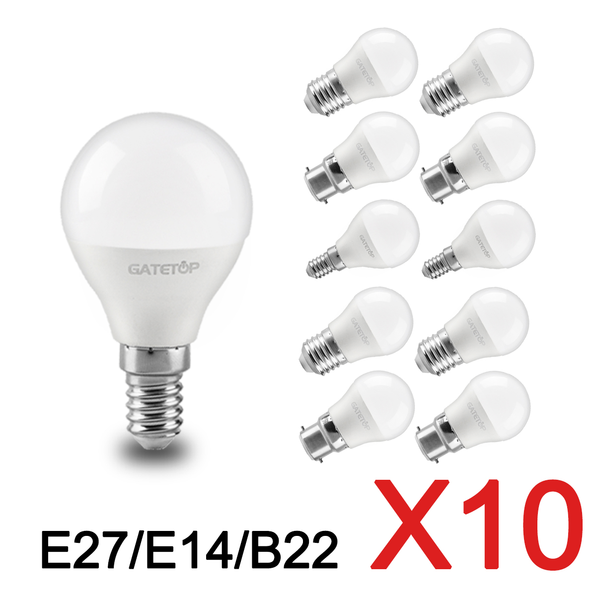 10 個 Led ミニ電球 220V E27 E14 B22 グローブ電球省エネランプ 3 ワット 5 ワット 6 ワット 7 ワット LED 暖かい冷たい光家の装飾用
