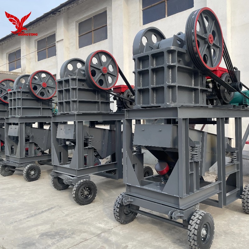Customized Small Jaw Stone Portable Jaw Crusher With Screen Diesel Jaw Crusher Machine Mobile Crusher Machine
