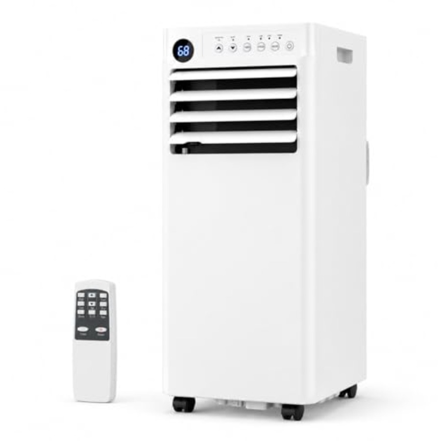 ポータブルエアコン、8000 BTU 350 平方メートルまでの部屋用の小型ポータブル AC ユニットフォート冷却機能付き、除湿ファンモード、リモコン付き
