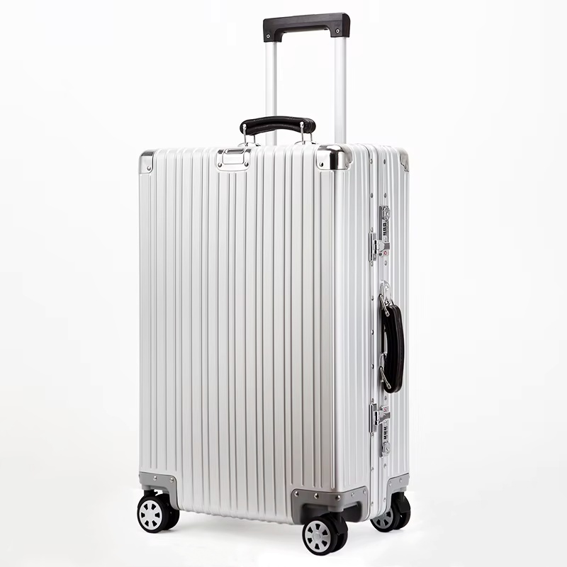 旅行すべてのアルミ合金旅行スーツケース高品質ローリング荷物 20/24/26/29 インチレトロトロリーケースバッグ機内持ち込み搭乗