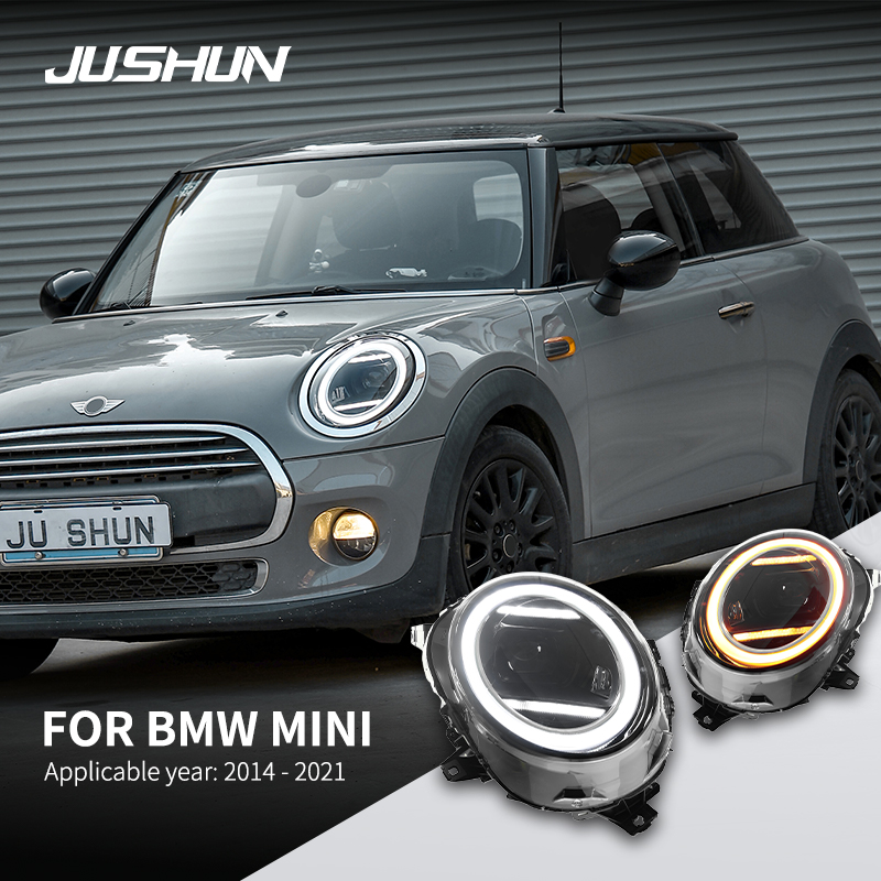 LED ヘッドライトアセンブリ BMW ミニ F55 F56 ヘッドライト 2014-2021 アップグレード新 DRL ダイナミック信号 LED ヘッドランプカースタイリングヘッドライト自動車の付属品