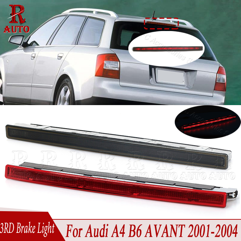 R-AUTO LED ブレーキライト 3RD ハイポジションオートストップランプスモーク/レッドレンズテールライトアウディ A4 B6 アバント 2001-2004 8E9945097
