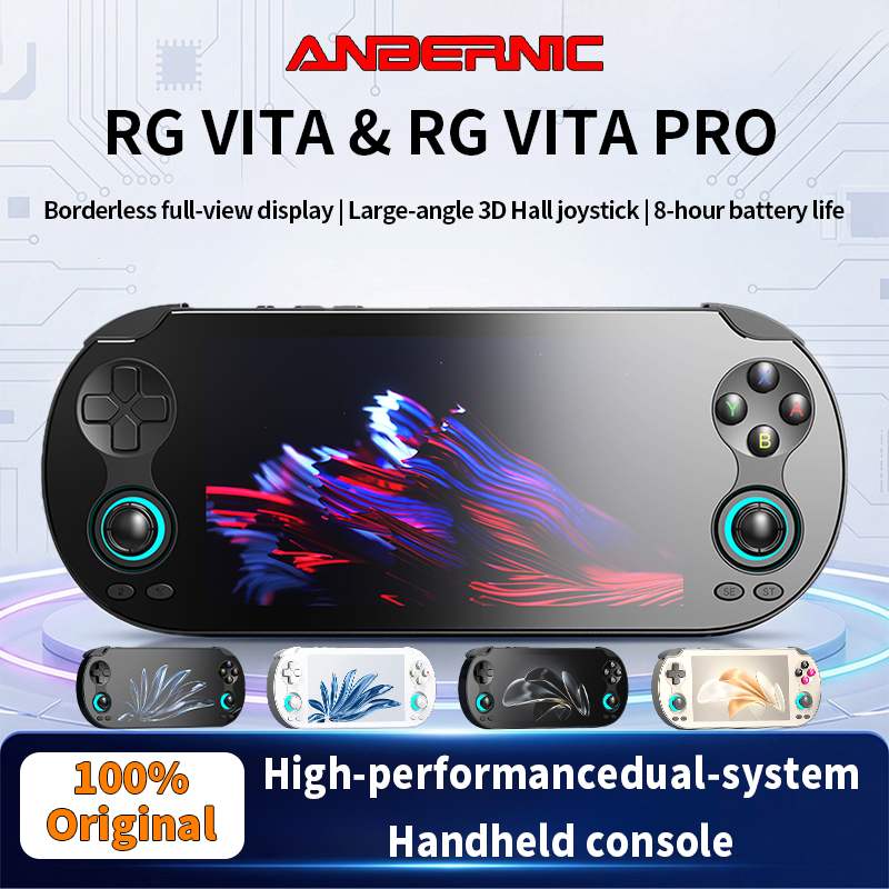ANBERNIC RG VITA / RGVITA Pro ハンドヘルド ゲーム コンソール IPS タッチスクリーン 5000mAh ビデオ ゲーム プレーヤー AI ストリーミングをサポート RixelHK