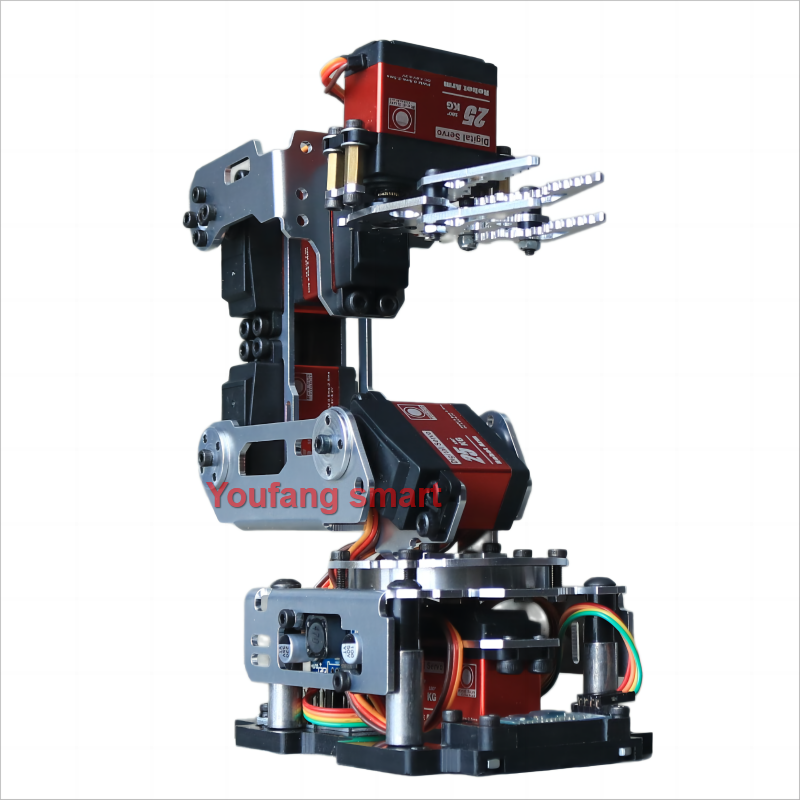 6 DOF ロボットアーム、爪クランプグリッパーキットと互換性のある 20Kg サーボ Arduino ロボット DIY キット Android アプリプログラマブルロボットアーム