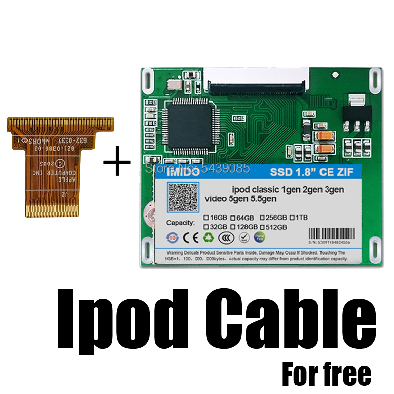 Ipod Classic SSD 128GB Ipod Video Gen5/Ipod Classic 6th 7th Genと互換性あり 工場直接回収ストア Disco Duro Solido