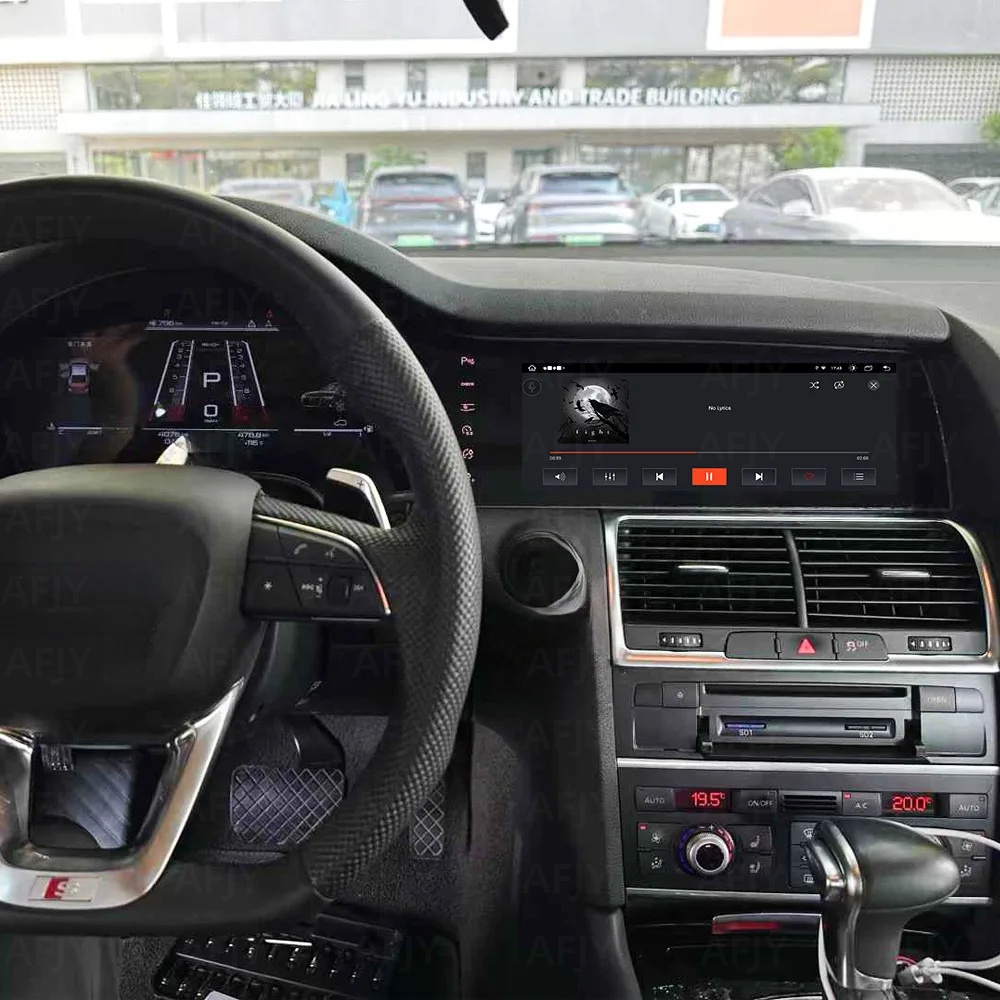 アンドロイド 14.0 アウディ Q7 4L 2005-2018 車のダッシュボード液晶デジタル計器スピードメーターデュアルスクリーン CarPlay マルチメディアプレーヤー