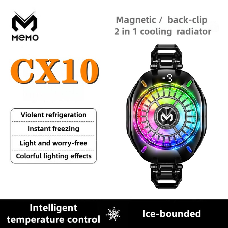 MEMO CX10 磁気バッククリップ半導体電話 PUBG ゲームクーラー Type-c 氷凍結冷却ラジエーター IPhone Android ユニバーサル