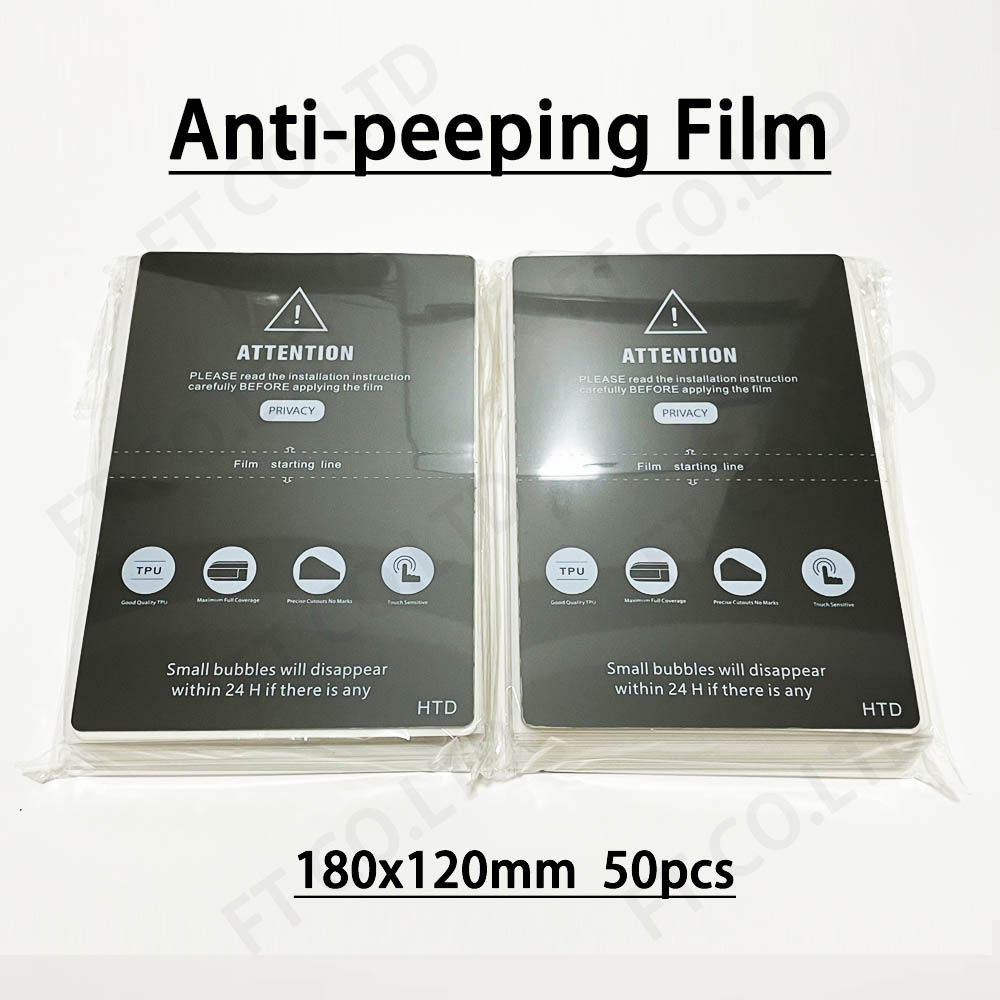 50 個 TPU HD マットアンチスパイ覗き見プライバシーヒドロゲル映画電話プロテクター適用フィルム切断機カッティングプロッター