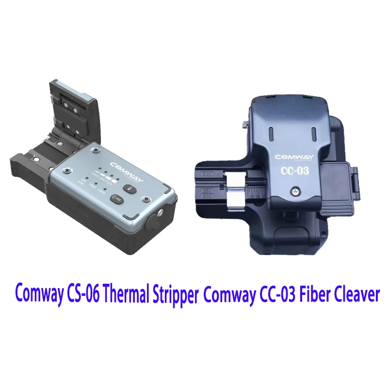 Comway CS-06 ファイバーリボンサーマルストリッパー、加熱光ワイヤーストリッピング、Comway CC03 ワンステップ光ファイバークリーバー
