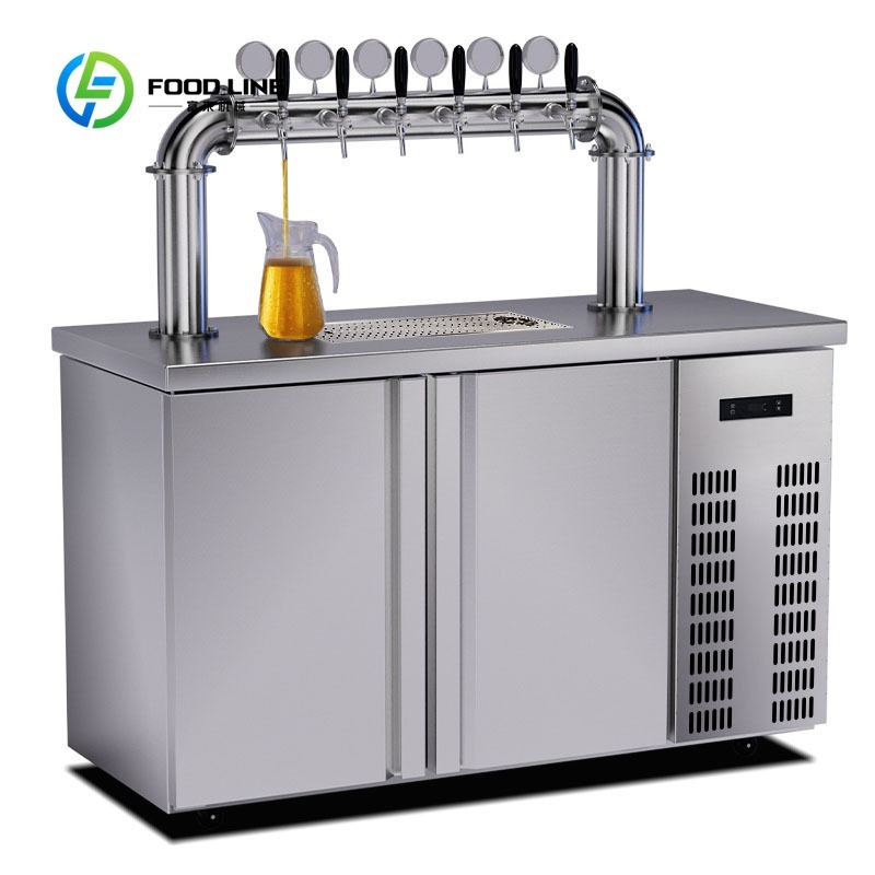 カスタマイズされたステンレス鋼サーバー食品グレード電気冷凍自立設置ディスペンサー生ビールマシン