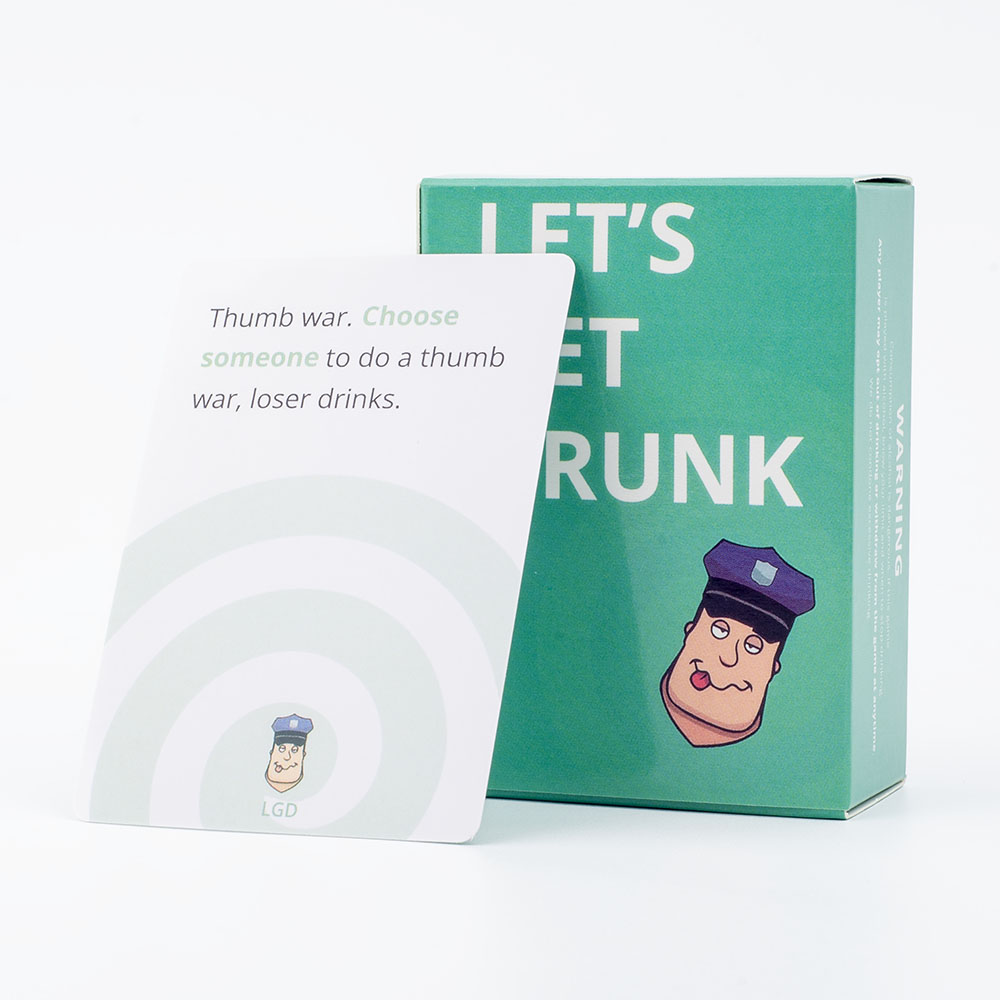 88 個 Let's Get Drunk Drinking Card Game in Box 英語版 パーティー用 Borad Games 8.8x6.3cm