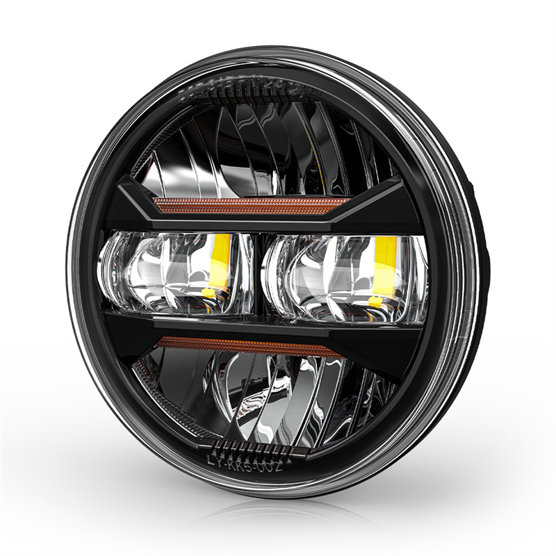 ユニバーサル車のオートバイ 5.75 インチ LED ヘッドライトアンバー DRL 1 5 3/4 ヘッドランプハーレースポーツスターロードスターグライドダイナホンダ