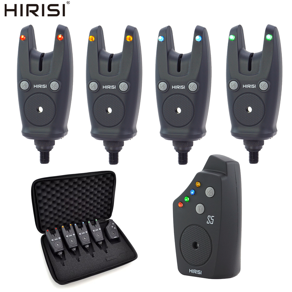 Hirisi S5 鯉釣りバイトアラーム釣りバイトインジケータ防水ワイヤレス釣りアラームセット釣りアクセサリー