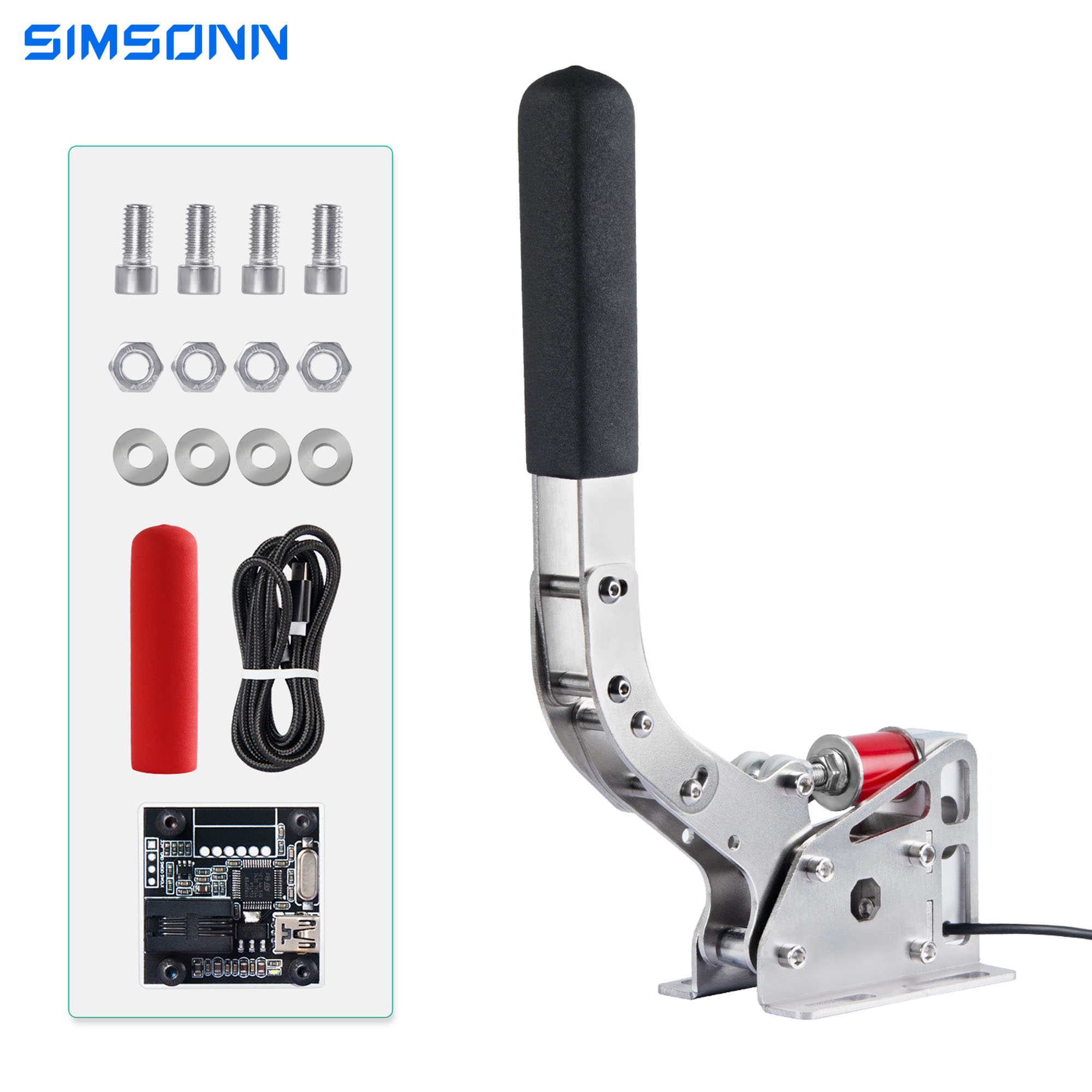 SIMSONN USB ハンドブレーキ 200 キロロードセル PC Simracing ドライビングシミュレータ用ロジクール G29/G27/G25 T300 T500 RS