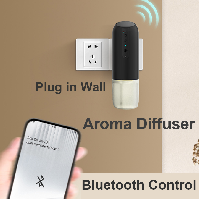 NAMSTE 壁プラグアロマディフューザースマート Bluetooth 制御フレグランスディフューザー家庭用香り芳香剤自動スプレーディフューザー