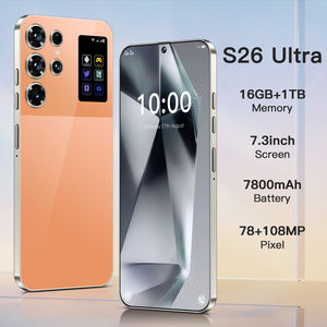 大人気 S26 Ultra 純正 5G スマートフォン 16GB+1TB 72MP+108MP デュアルカメラ 7.3 インチ HD フルスクリーンディスプレイ Android 14 顔認証 スペイン語対応
