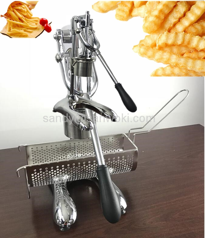 マッシュポテトフライドチップスーパーロングフライドポテトメーカーマシンロングポテトフライドチップ押出機手動ロングポテトマシン