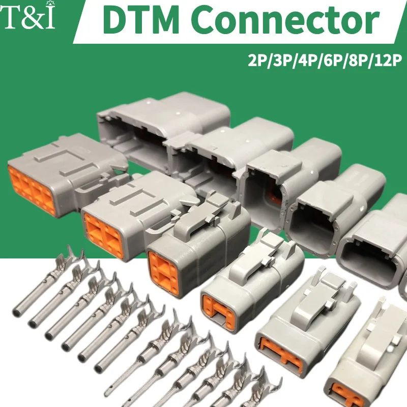 10/50/100 セットドイツ DTM/DT/DTP/DTF 自動車コネクタプラグ