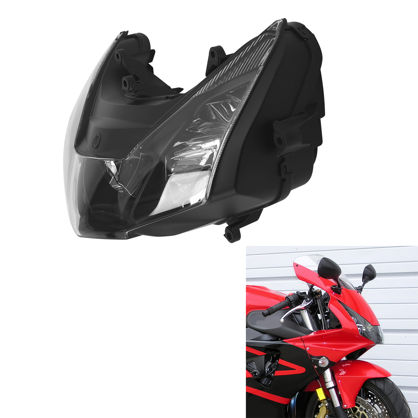 フロントヘッドライトアセンブリヘッドランプホンダ CBR954RR CBR 954RR 2002-2003 に適合